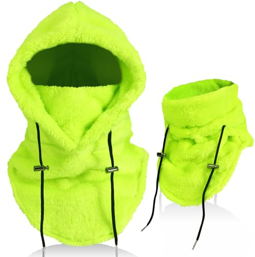 AYPOW Balaclava, termobalaclava i fleece, multifunktionell, för utomhusbruk, vindtät ansiktshuva, varm skidmask med nack- och halsvärmare, unisex-ansiktsmask för cykling, motorcyklar, vandring och mer