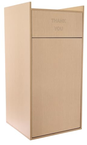 HinLIaDa Built-in Single Trash Drawer, 17.7x22.8in Pull Out Trash Drawer, Stainless Steel Outdoor Kitchen Trash Drawer, Narrow Trash Bin, for BBQ Island Grill Station