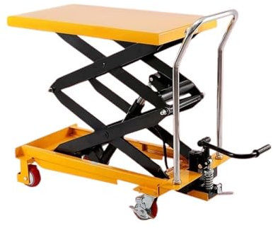 BADIKA Tavolo di Sollevamento a Forbice Carrello elevatore Idraulico Manuale, elevatore Elettrico a Forcella Mobile, Piccolo e Semplice Carrello Piccolo(300kg 0.9m (countert)