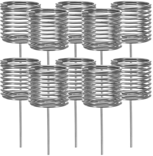 IWOWHERO Scatole di Fertilizzante in Acciaio Inossidabile per Bonsai Mini Cestini per Semina Automatica Contenitori Riutilizzabili per Fertilizzazione Piante da Giardino Set da 10 Pezzi