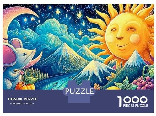 Puzzle de 1000 pièces « Créatures cosmiques minuscules » encadrable et encadrable pour Adultes, en Carton Robuste, idéal pour Les Loisirs à la Maison ou en Groupe (38 x 26 cm).