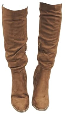 ticticlily Bottes Femme Automne Hiver Classique Casual Bottes Pointues à Talons Hauts Bottes Hautes Bottine Fashion Bottes d'équitation