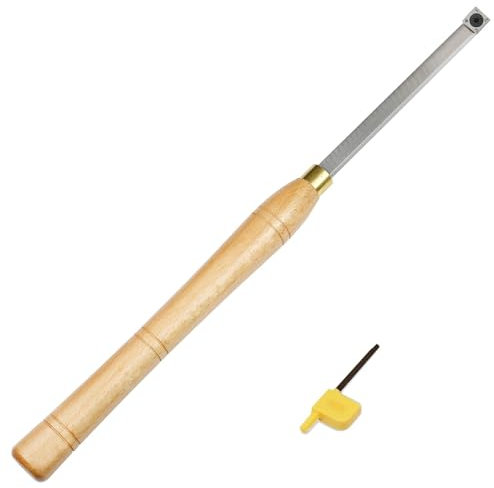 CDBP Scalpello Medio per Tornio Legno 14mm, Inserti quadrati per sgrossatura, utensile Professionale per Falegnami e Hobbisti