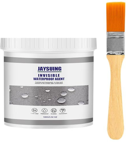 100g Revêtement imperméable transparent,Scellant isolant étanche,invisible waterproof agent,colle etanche transparente,pour toit,murs,Prévention efficace des fuites