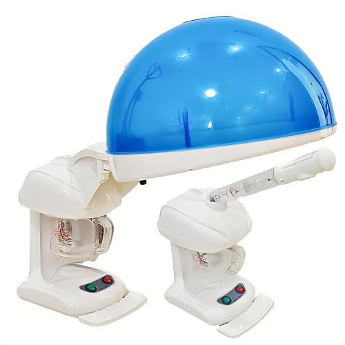 Sanqiao Vaporizador Facial y Vaporizador de Cabello 2 en 1 para el Hogar, Spa y Salón de Belleza, Blanco