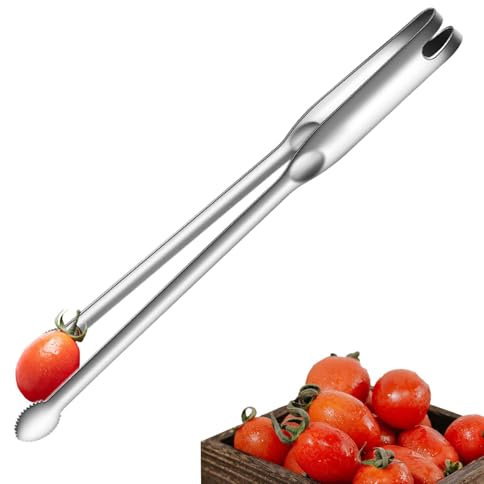 Pinza alimentare per servire – Spatola in acciaio inox, pinza per il ghiaccio con denti, sicura e affidabile | Utensile da cucina per cucinare, grigliare, cuocere, servire cibi, pinze per ghiaccio da