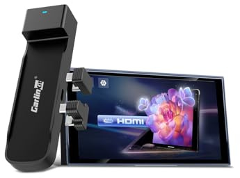 Carlinkit Adaptador inalámbrico CarPlay y Android Auto, FireDrive Link Pro con HDMI para Fire TV Stick, dongle inalámbrico y convertidor de TV de coche para vehículos CarPlay con cable OEM, Plug