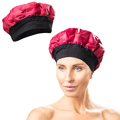 Magic Gel Wärmehaube für Haarepflege - kabellose Trockenhaube für Haare - Mikrowellengeeignete Wärmekappe - Haarwärmekappe für gepflegtere Haare - Haar Haube - thermische Haarkappe