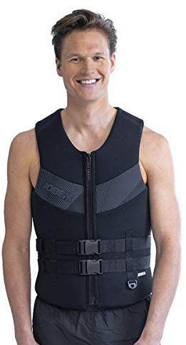 Jobe Herren 50N Neopren Neoprenanzug Wassersport Waterski Jetski Wakeboarden Safety Impact Weste - Top - Schwarz