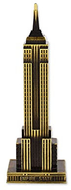 Empire State Building Figura - 18 cm recuerdo de Nueva York, regalo para amigos, aleación de zinc para decoración del hogar