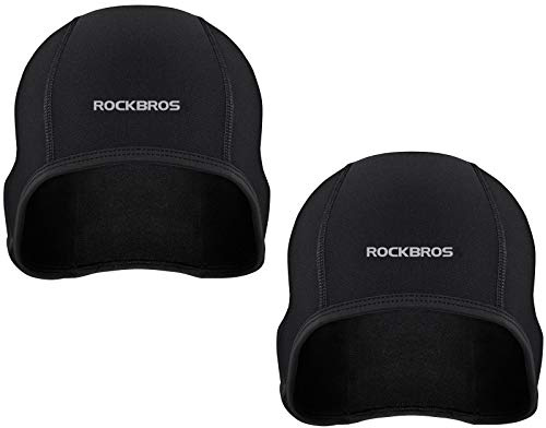 ROCKBROS Gorro Invierno a Prueba de Viento para Ciclismo, Gorro Bajo Casco para Hombre Mujer para Running Moto Esquí Deportes