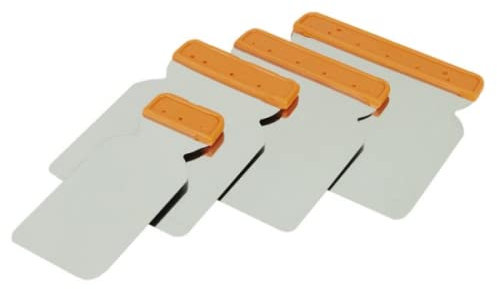 PENTRILO - JUEGO ESPATULAS CARROCERO INOX REDONDEADO PREMIUM (4 PIEZAS)