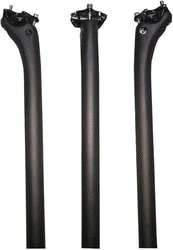 RongXuan Fahrrad Sattelstütze Carbon Sattelstütze Rennrad Mountainbike 27.2 30.8 31.6 350/400mm 3K Matt/Glänzend Offset 25mm Sattelstütze (27.2*400mm)
