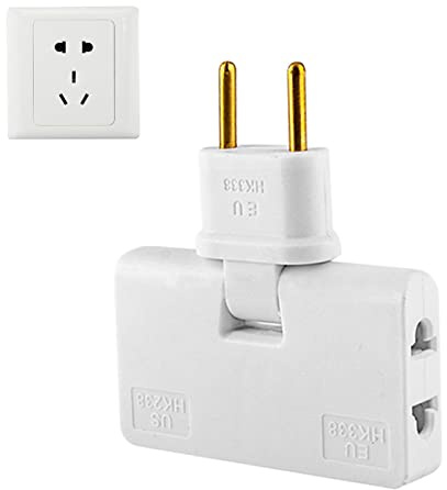 Trådlös EU Roterande Adapter Roterande Vägguttagsförlängning 180 grader 1 till 3 EU 110 uttagsadapter 250V Ultra Slim Flat Plug Expansion Power Plugg