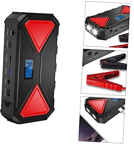 MILISTEN 1 Satz Auto-Notstarter Hohe Kapazität Powerbank Abs Über Gummiöl Autobatterie Auto-Notstarter-Stromversorgung 12 V Autobatterie Multifunktions-Launcher
