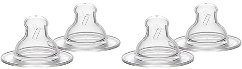 Medela Slow Flow Ersatzsauger - 2er-Set mit BPA-freien Milchsaugern für die Medela Babyflaschen (Packung mit 2)