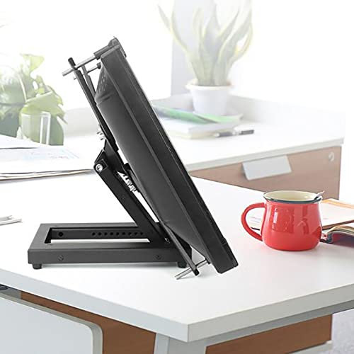 TV Stand Single Monitor Stands, Free-Standing Desk Stand Riser For 14 Inch To 24 Inch Screen, Freestanding Steel Mount Base Fits Holeless Display