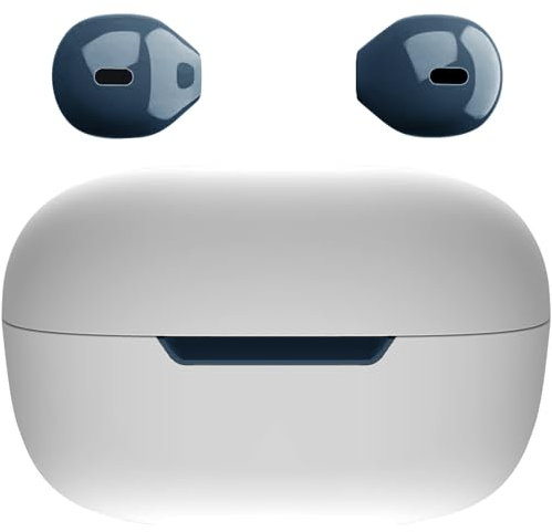 eleror Audífonos Bluetooth Inalámbricos Invisibles Mini Audífonos Pequeños Semi-Intraaurales con Control Táctil para Trabajo/Casa/Música/Audiolibros y Podcasts