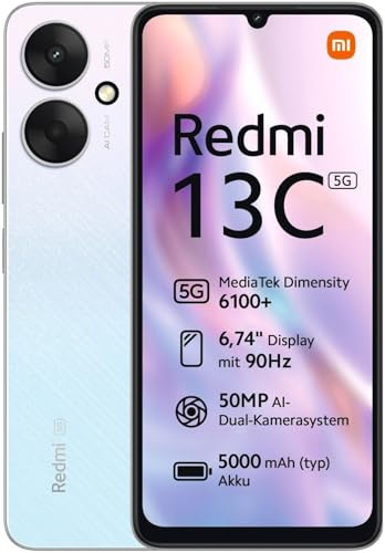 XIAOMI Redmi 13C 5G 4/128GB Plata Estelar Libre