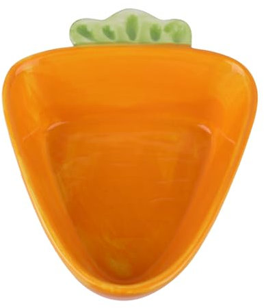 Supvox Haustierbedarf Keramiknapf Cartoon-Karotten-Design Für Hamster Katzen Hunde Haustierfütterung