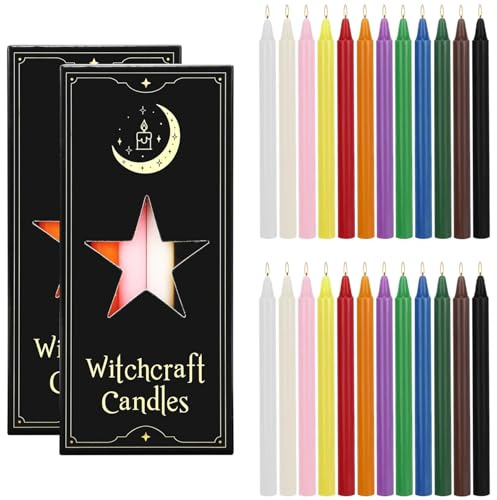 Chanukka Kerzen, 24 Stabkerzen Bunt, kleine stabkerzen, 16 cm hoch, Christbaumkerzen für Weihnachten, Chime, Vigil, Wicca-Altar, Rituale, Gebete, Hochzeit & Partydekoration