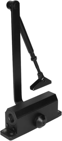 AXA Automatischer Türschließer Zimmertür - 7505 Compact - Türschliesser Innentüren Bis 40 kg - Einstelbarer Türfeder - Aluminium - Schwarz