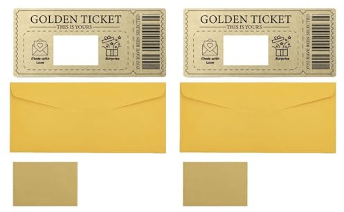 MotiveTech 2 Tarjetas Rasca Y con Sobres para, Tarjetas Rasca Y Y Regalos de Valentín, Style a