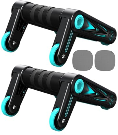 Rodillo de entrenamiento plegable de ABS para hombres, rueda de ejercicio para abdominales, ligera, entrenamiento de fuerza central, entrenamiento de pilates para interiores y exteriores, gimnasio