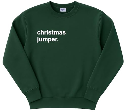 Teesh kläder herr jultröja | Ironisk design, gRÖN, M