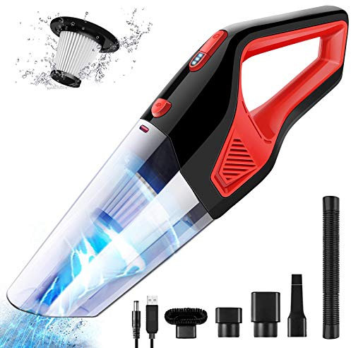 NWOUIIAY Aspiradora de Mano Inalámbrica 9500PA Aspiradora de Coche sin Cable Succión de 2-Nivel 120W con HEPA Filtro Lavable para Oficina Hogar y Coche