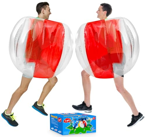 XBEN Inflatable Bumper Balls (2-Pack) – 47 Giant Human Hamster Ball for Kids & Adults – Durable PVC, Safe Outdoor Play – Team Games, Pool Parties, Backyard Fun – Great Gift Idea