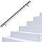 SWANEW Treppengeländer innen Wandhandlauf 80cm Handlauf Edelstahl Treppen Stange inkl. Wandhalterung und Endkappen