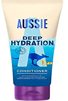 Aussie Deep Hydration Après-Shampoing Vegan, Hydratation Intense - Pour Cheveux Très Secs, Épais Et Bouclés - À L’Huile D’Avocat, De Jojoba Et De Noix De Macadamia, 200 ml