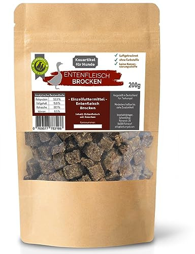 Tierkumpel Food & Snack Hundeleckerli Getreidefrei Welpen Training Hundesnack große und kleine Hunde Beutel Leckerlies Hund Trainingsleckerli Welpentraining Ente ohne Getreide 200 gr