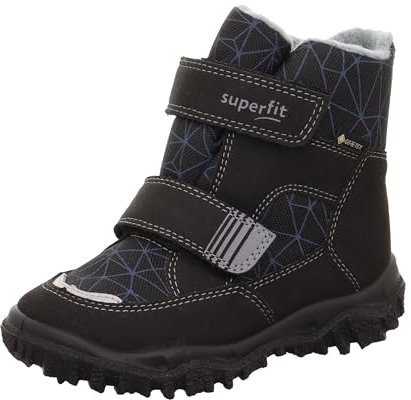 Superfit Jungen HUSKY warm gefütterte Gore-Tex Schneestiefel, SCHWARZ/HELLGRAU 0000, 38 EU
