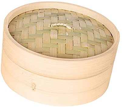 Folpus Bambus Dampfgarer für aromatische Speisen - 15 cm