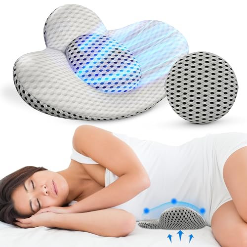 Bambolieb Lendenkissen orthopädisches Kissen Schwangerschaftskissen Rückenkissen für erholsamen Schlaf und Linderung die Beschwerden in der Schwangerschaft, Verletzungen und nach Operationen