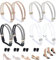 oruola 4 Pairs Shoe Straps for Loose Shoes,Shoe Straps for Heels,Rhinestone High Heels Strap with Elastic Band,Adjustable Shoes Strap for High Heel Sandals Slippers
