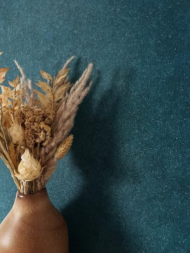 Newroom Papier Peint Intissé Pétrole Bleu Canard Vinyle - Uni Moderne Brillant Textile Salon Chambre Cuisine