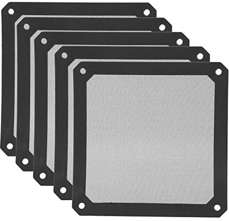 5st 120mm PC Dammfilter, PVC Magnetisk dator Mesh Frame Dammtät Dammfilter Datorfodral