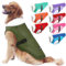 EMUST Winterhundejacke, kuschelige winddichte Hundejacke für kaltes Wetter, einfarbig, für mittelgroße Hunde, Grün, M