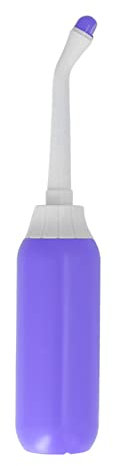 Botella Spray Bidé, Pulverizador Bidé Portátil Bidé de Mano Bidet para Inodoro con Boquilla Aspersión Extensible Higiene Personal Atención, Parto, Higiene Personal para Mujeres, Bebés(Púrpura)