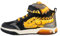 Geox J INEK Boy A Sneaker, Black/Yellow, 32 EU