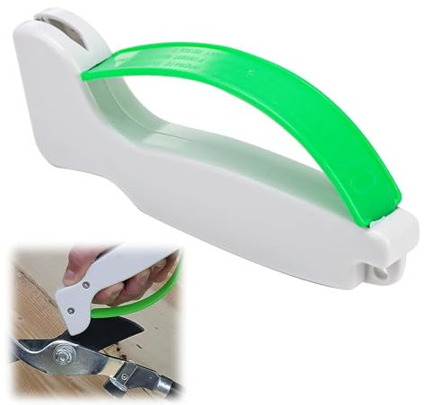 Affilacoltelli Manuale Professionale in Carburo di Tungsteno - Perfetto per Coltelli da Cucina, Utensili da Giardino e Altro, Design Ergonomico, Facile da Usare, 150x50x60mm