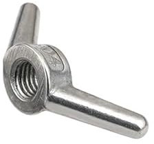 Écrou Papillon en Acier Inoxydable 304, serrer à la Main, écrou à Griffe, écrou à Oreilles Papillon, écrous à Oreilles M6 M8 M10 M12 M14 M16 M18 M20 M24(Size:M8(1pcs))