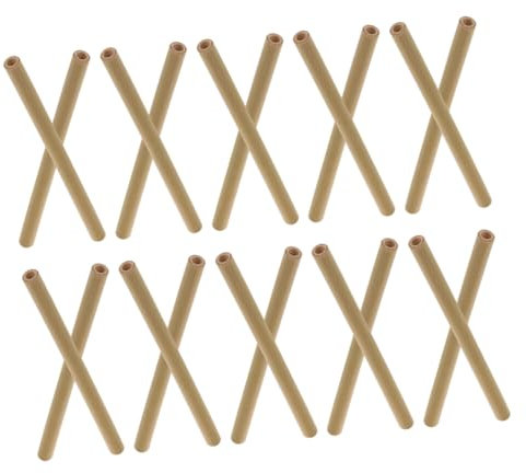 SEWOART 20stücke -wabenröhren Für Outdoor-zubehör Bienenhabitat Ersatzröhre Für Imker Mauerbienenhaus Bienenstockständer Bienenfütterer Schilfniströhren Milchstrohhalme