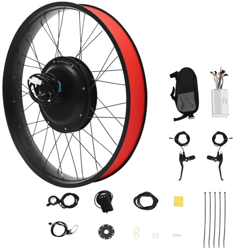 Fat-Bike - Kit de conversion pour vélo électrique - 26 - Moteur avant sans balais - Avec écran LCD - Frein à disque 48 V 1000 W