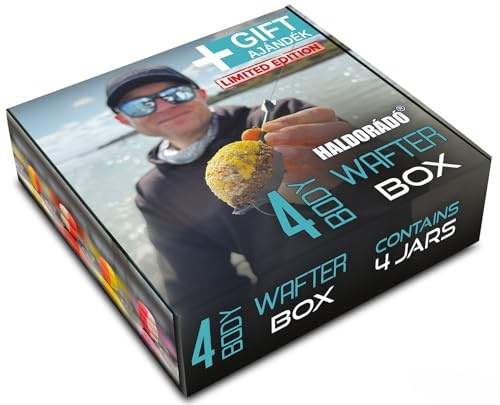 Haldorado 4 Body Method Fishing Wafter Box Limited Edition – Premium Carp Fishing Bait Set with 4 Jars & Bonus SpéciMethod Rig – Includes Exclusive Crazy Corn, Tropical Fruit, Hot Lava & Sweet Sin