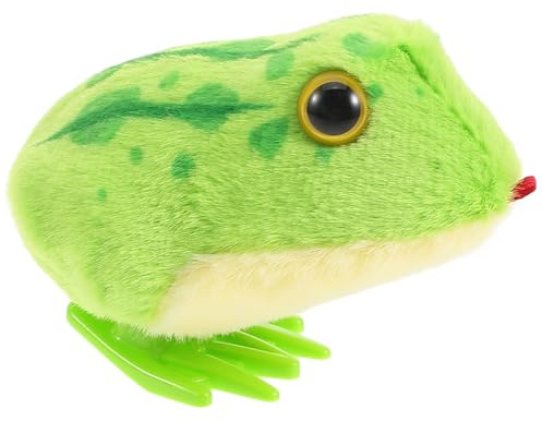 HOODANCOS Interactive Plush for Boy Girl Year Simulated Jumping Legs for Motor Skill Development Soothing Walking Animal Plaything to Encourage Head Lifting and Observation