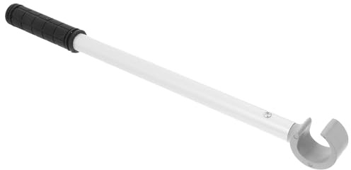 TOVINANNA Barra Extensible de Aleación de Aluminio para Persianas y Cortinas, Varilla de Tracción Fija de 0,4 M Gris C, Herramienta para Abrir y Cerrar Ventanas Corredizas y Toldos, Tensión